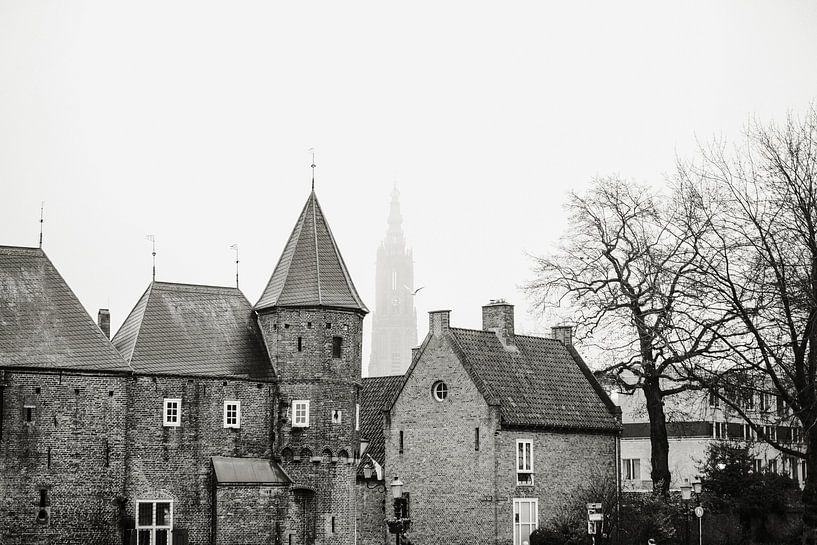 Amersfoort Lange Jan behind the Koppelpoort by Amersfoort Fotoprint