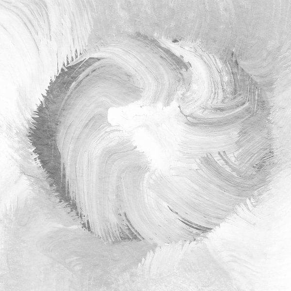 EH PAINTING ART 1996** #0477 Blütenknopf zum Öffnen Schwarz und weiß von Willem Hartgers