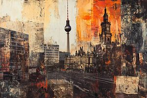 Rauchige Häuserschluchten
