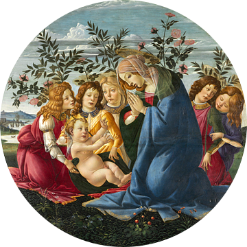 Botticelli - Madonna met Kind en Vijf Engelen