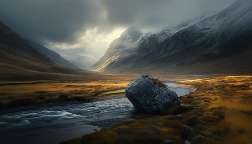 Autumnal morning magic in the fog