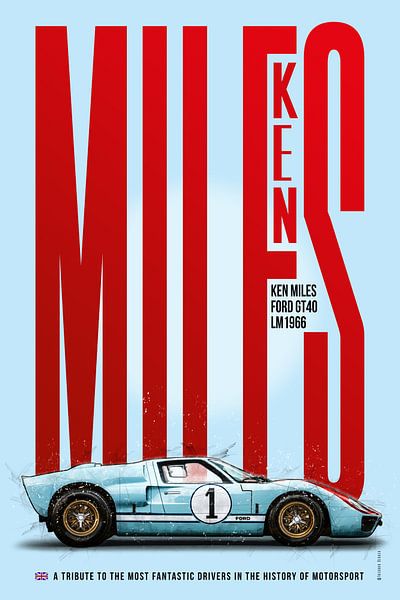 Ken Miles Tribute Ford GT40 by Theodor Decker