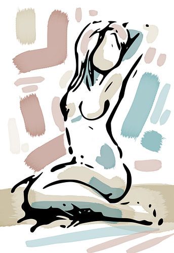 Minimal art naakt model