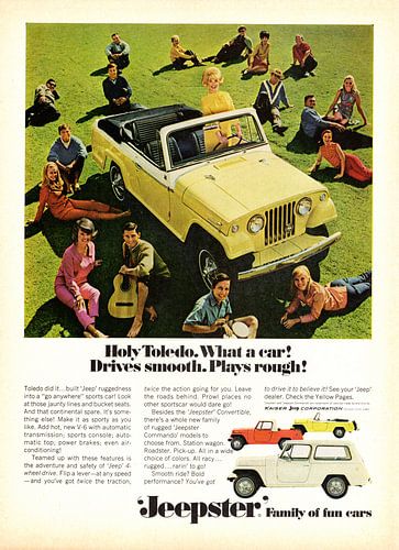 Jeep Jeepster Convertible reclame 1967