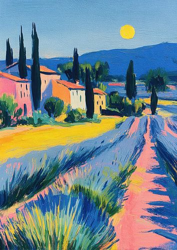 Provence Lavender Field Impressionism