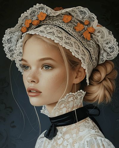 Portrait Fine Art "Zeeland girl in modern style&quot ;