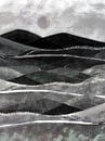 Scandinavian landscape monochrome by Mad Dog Art thumbnail