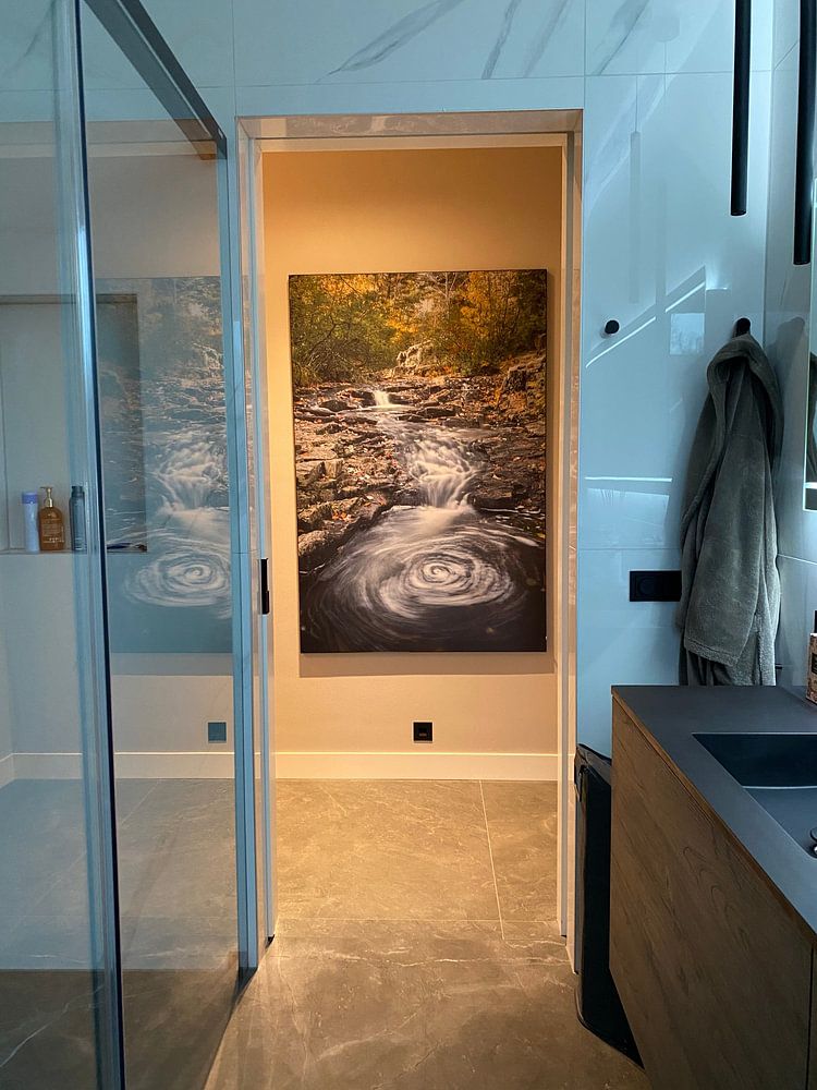 Running stream between the rocks in Acadia National Park in autumn, United States  by Nature in Stock 