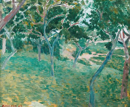 Emile Bernard -Un Coin Du Bois D'amour A Pont Aven (1889)