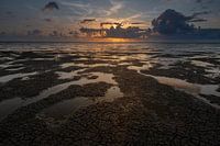 Zonsondergang Waddenzee