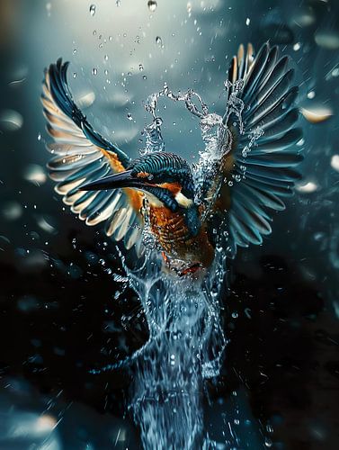 Le martin-pêcheur vibrant