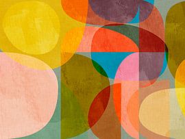 Geometrie, organische Formen, fröhlich, sommerlich von Ana Rut Bre