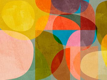 Geometrie, organische Formen, fröhlich, sommerlich