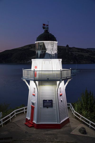 Leuchtturm in der Bucht von Akaroa, Neuseeland von Markus Lange