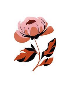Abstract peony