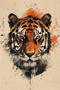 Wildhart - Abstrakter Tigerkopf