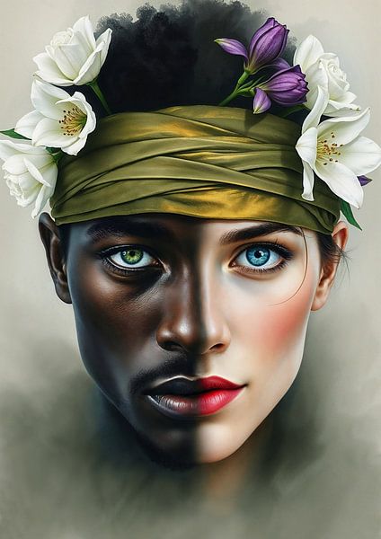 Zwart-wit - Man en vrouw van Liona Toussaint