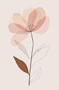 Delicate bloemenpracht in pasteltinten van Poster Art Shop thumbnail