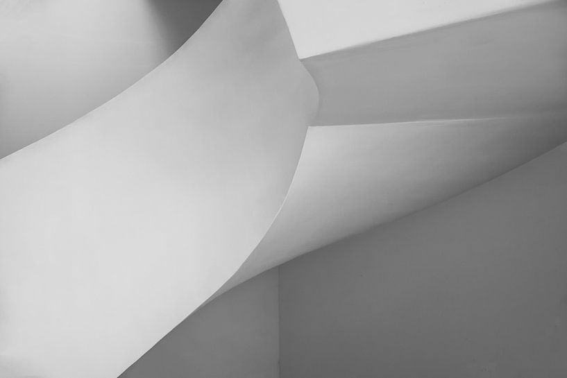 Détail escalier en colimaçon Musée Drents par Frans Nijland