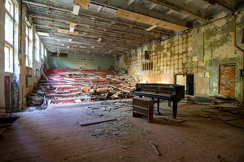 Piano abandonné à Pripyrat