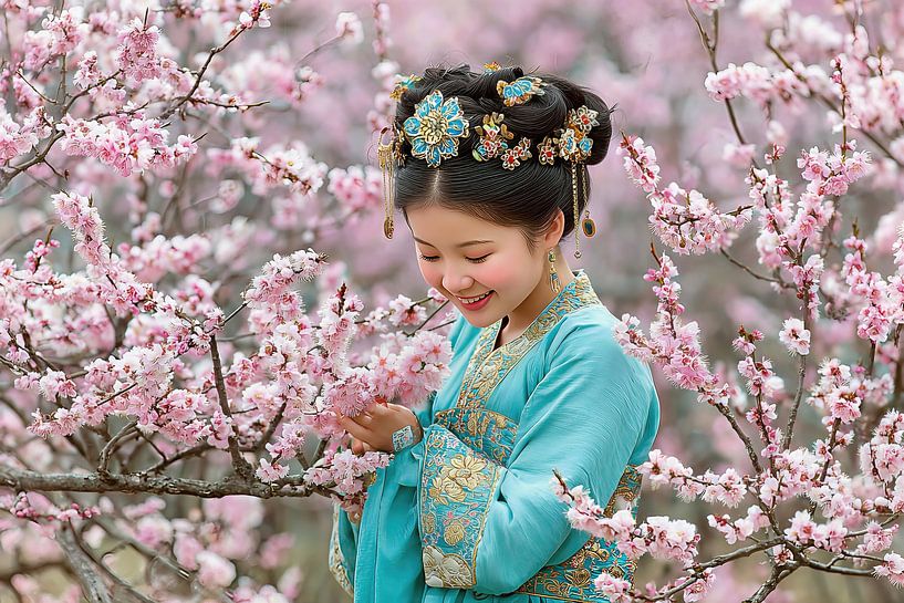 Japon pittoresque avec femme par Egon Zitter