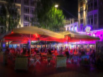 Nightlife on Leidseplein by ahafineartimages