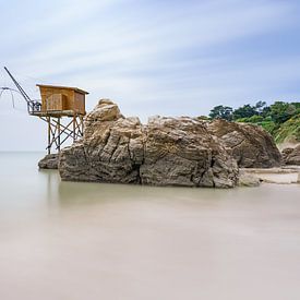 Fisherman's hut on the Atlantic Coast, Loire-Atlantique by Claire van Dun