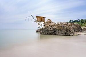 Fischerhütte an der Atlantikküste, Loire-Atlantique