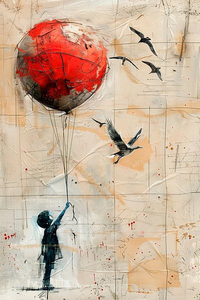 J'ai lâché prise mais j'ai espéré que tu reviendrais. par Dutch Art Works