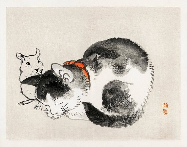 Sleeping cat by Moonheart Artworks