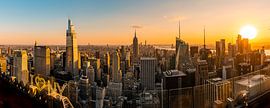 Coucher de soleil sur Manhattan sur Markus Peters