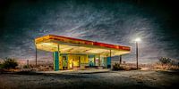 Abandoned 1950s gas station along Route 66 by Harry Anders thumbnail