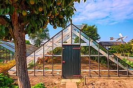 Das Gemälde des Westland-Traubengewächshauses von Nicolaas Digi Art