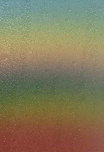 Farbenregen auf Glas