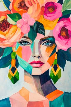 Bloemenmagie en een kleurenspel van Poster Art Shop