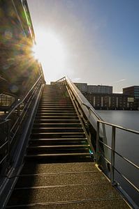 Treppe der Jan-Schaefer-Brücke Amsterdam