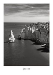 Reisposter Étretat, Frankrijk