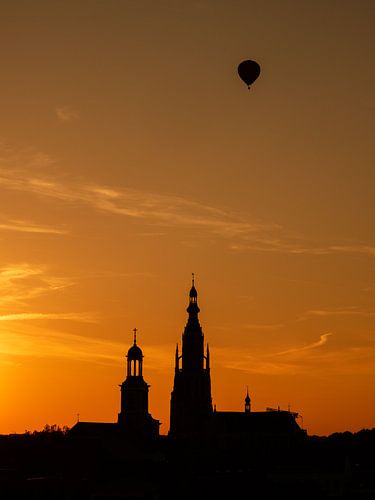 Breda - Sunset Grote Kerk