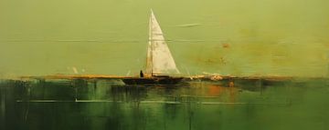 Sailing vessel | Sailing vessel abstract by Wonderful Art