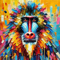 Abstract Mandrill