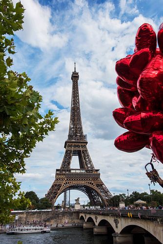 De romantische Eiffeltoren in Parijs