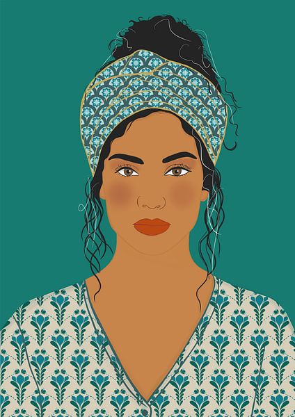 Türkis ist ihre Stärke von Studio Miranlantijn