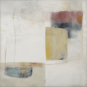 Abstrakte Komposition im japanischen Stil von Japandi Art Studio