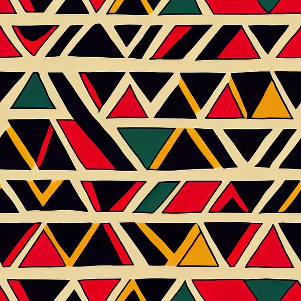 Abstract Navajo Aztec pattern #I by Whale & Sons