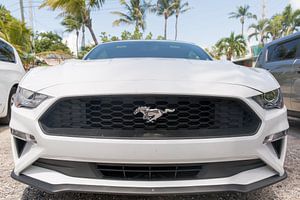 Het front van een Ford Mustang von Erik de Rijk