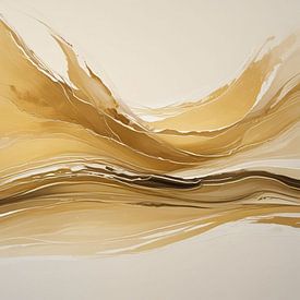 dancing golden painting. by J.a Dijkstra