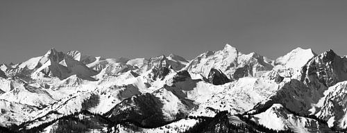 Die Glocknergruppe im Panorama in SW