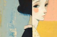 Elegance in Pastel Shades van Blikvanger Schilderijen thumbnail
