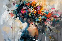 Explosion de couleurs | Portrait abstrait
