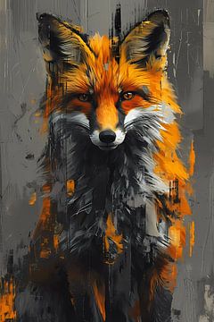 Portret van een wilde vos van haroulita